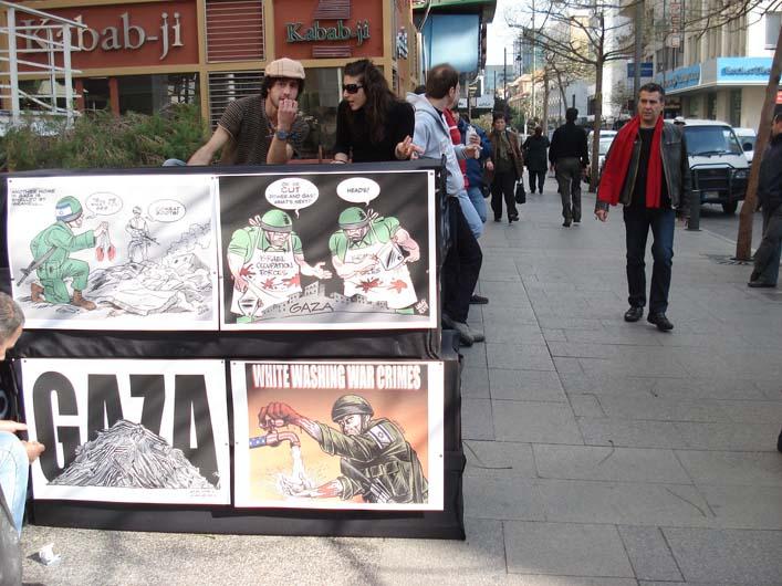 Gaza Protest - Beirut - 2009 (by Carlos Latuff - 2008)