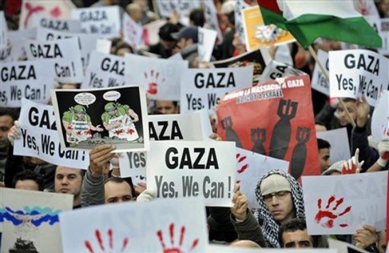 Gaza Protest - Barcelona - 2009 (by Carlos Latuff - 2009)