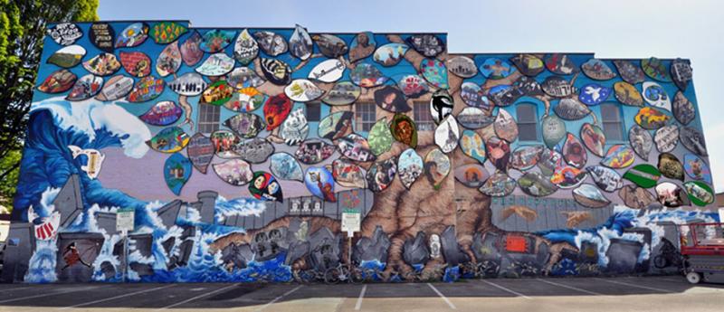 Olympia-Rafah Solidarity Mural  (by Research in Progress  - 2010)