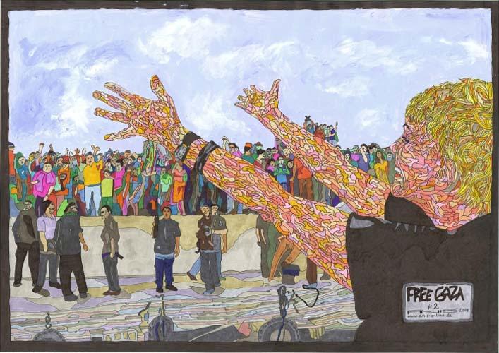 Free Gaza - 2 (by Anis Hamadeh - 2008)
