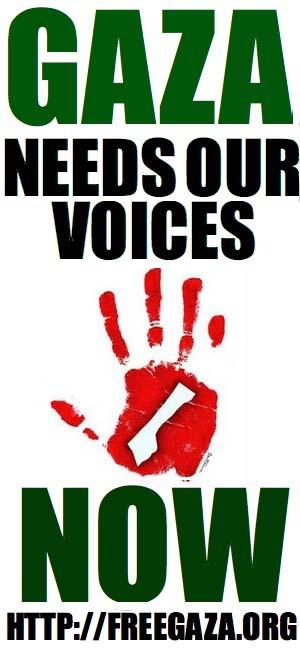 Gaza Needs Our Voices (by Research in Progress  - 2009)